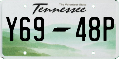 TN license plate Y6948P