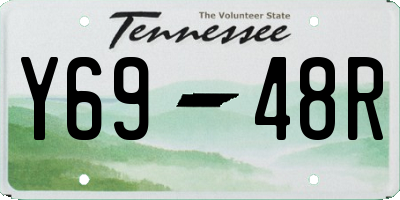 TN license plate Y6948R