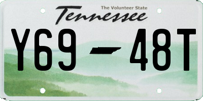 TN license plate Y6948T