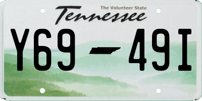 TN license plate Y6949I