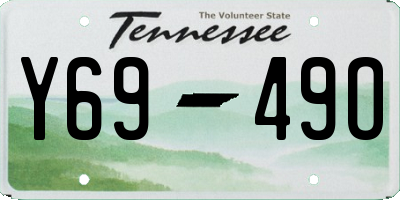 TN license plate Y6949O