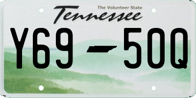 TN license plate Y6950Q