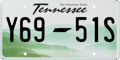 TN license plate Y6951S