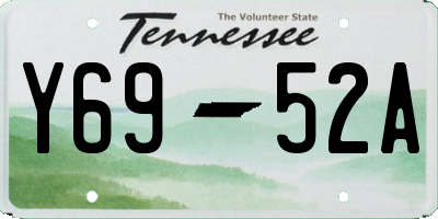 TN license plate Y6952A