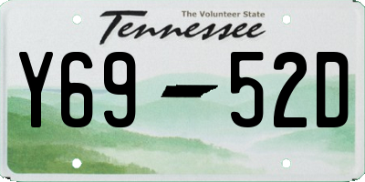 TN license plate Y6952D