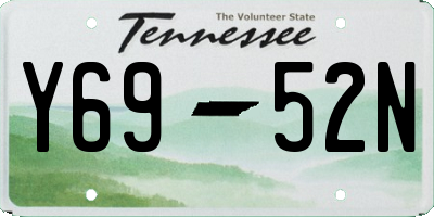 TN license plate Y6952N