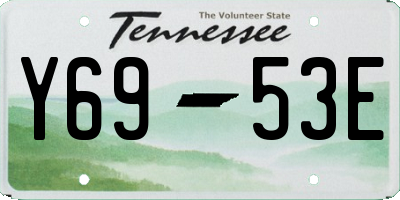 TN license plate Y6953E
