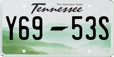TN license plate Y6953S