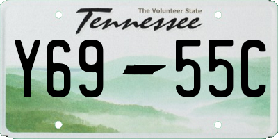 TN license plate Y6955C
