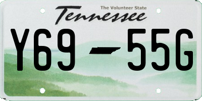 TN license plate Y6955G