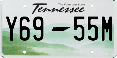 TN license plate Y6955M