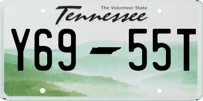 TN license plate Y6955T