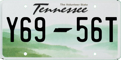 TN license plate Y6956T