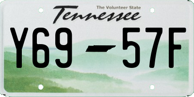TN license plate Y6957F