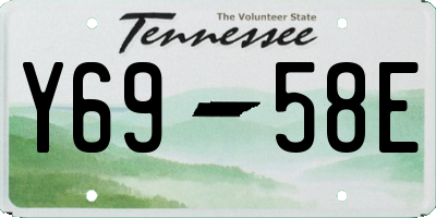 TN license plate Y6958E