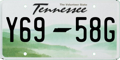 TN license plate Y6958G