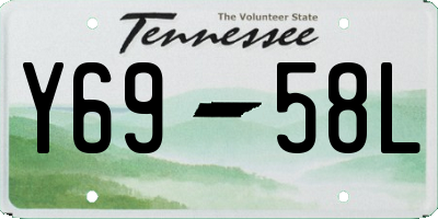 TN license plate Y6958L