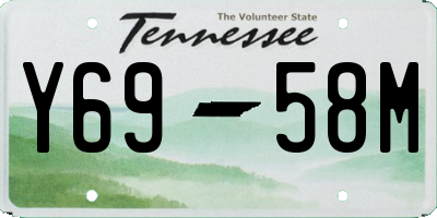 TN license plate Y6958M