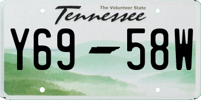 TN license plate Y6958W