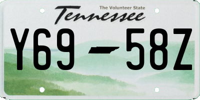 TN license plate Y6958Z
