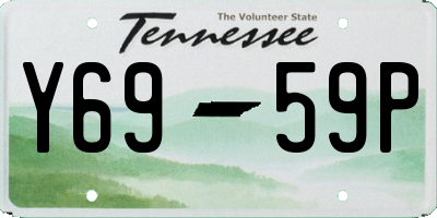 TN license plate Y6959P