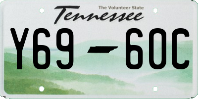 TN license plate Y6960C