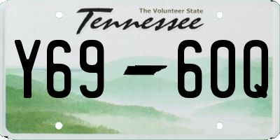 TN license plate Y6960Q