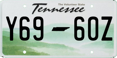TN license plate Y6960Z