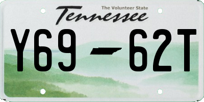 TN license plate Y6962T