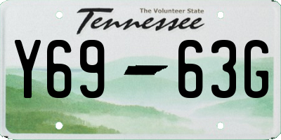 TN license plate Y6963G