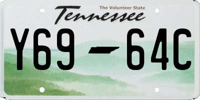 TN license plate Y6964C