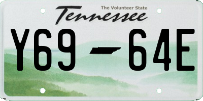 TN license plate Y6964E