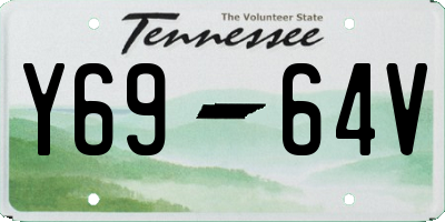 TN license plate Y6964V