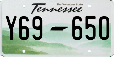 TN license plate Y6965O