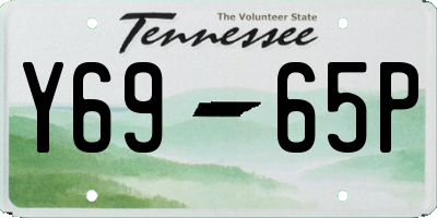 TN license plate Y6965P