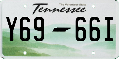 TN license plate Y6966I