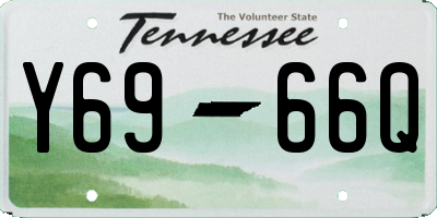 TN license plate Y6966Q