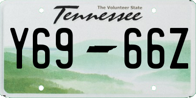 TN license plate Y6966Z