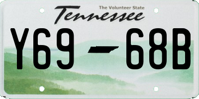 TN license plate Y6968B