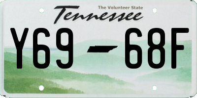 TN license plate Y6968F