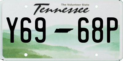 TN license plate Y6968P