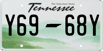 TN license plate Y6968Y