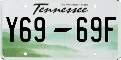 TN license plate Y6969F