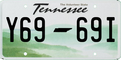TN license plate Y6969I