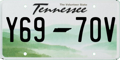 TN license plate Y6970V