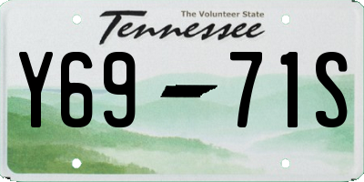 TN license plate Y6971S