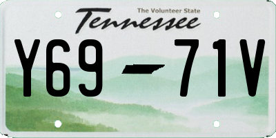TN license plate Y6971V