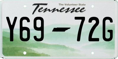 TN license plate Y6972G