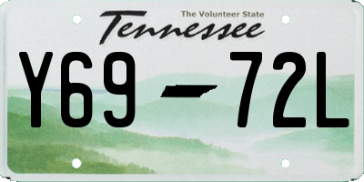 TN license plate Y6972L