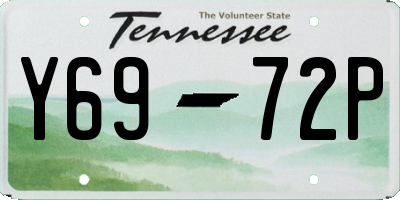 TN license plate Y6972P